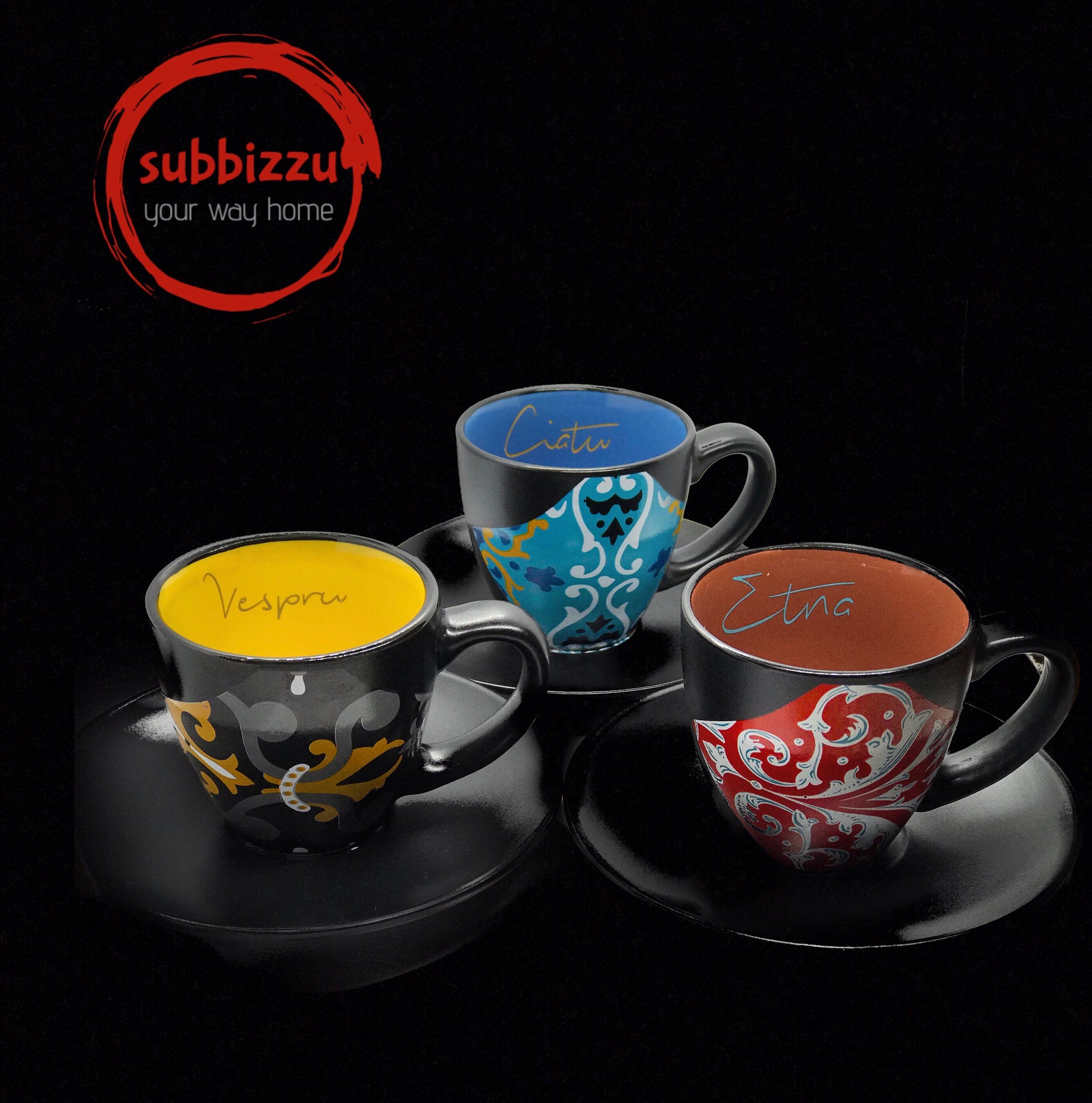 Tazza in poliresina - nero opaco - Tendance Tazza in poliresina - nero opaco - Tendance